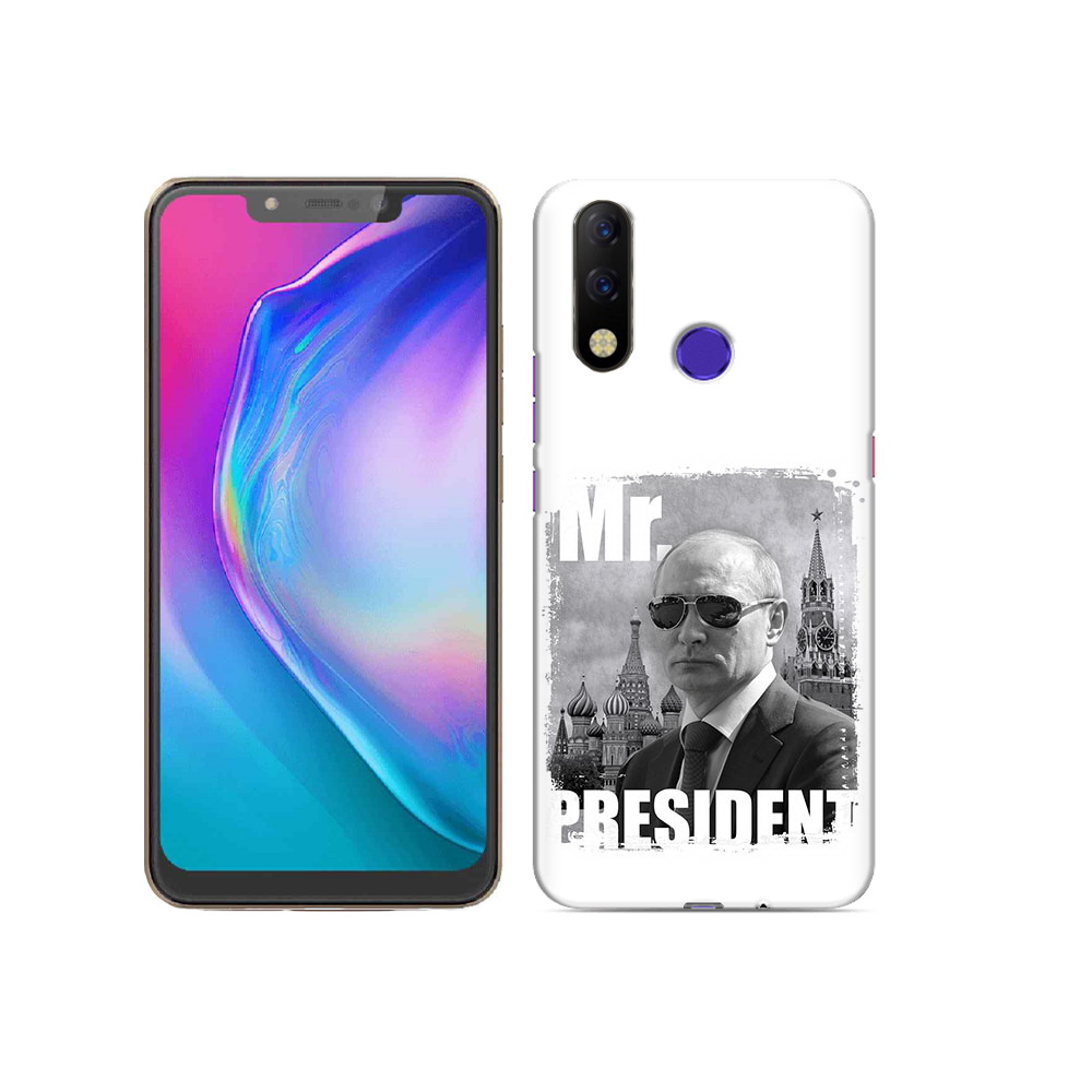 

Чехол MyPads Tocco для Tecno Spark 3 Pro Путин, Прозрачный, Tocco