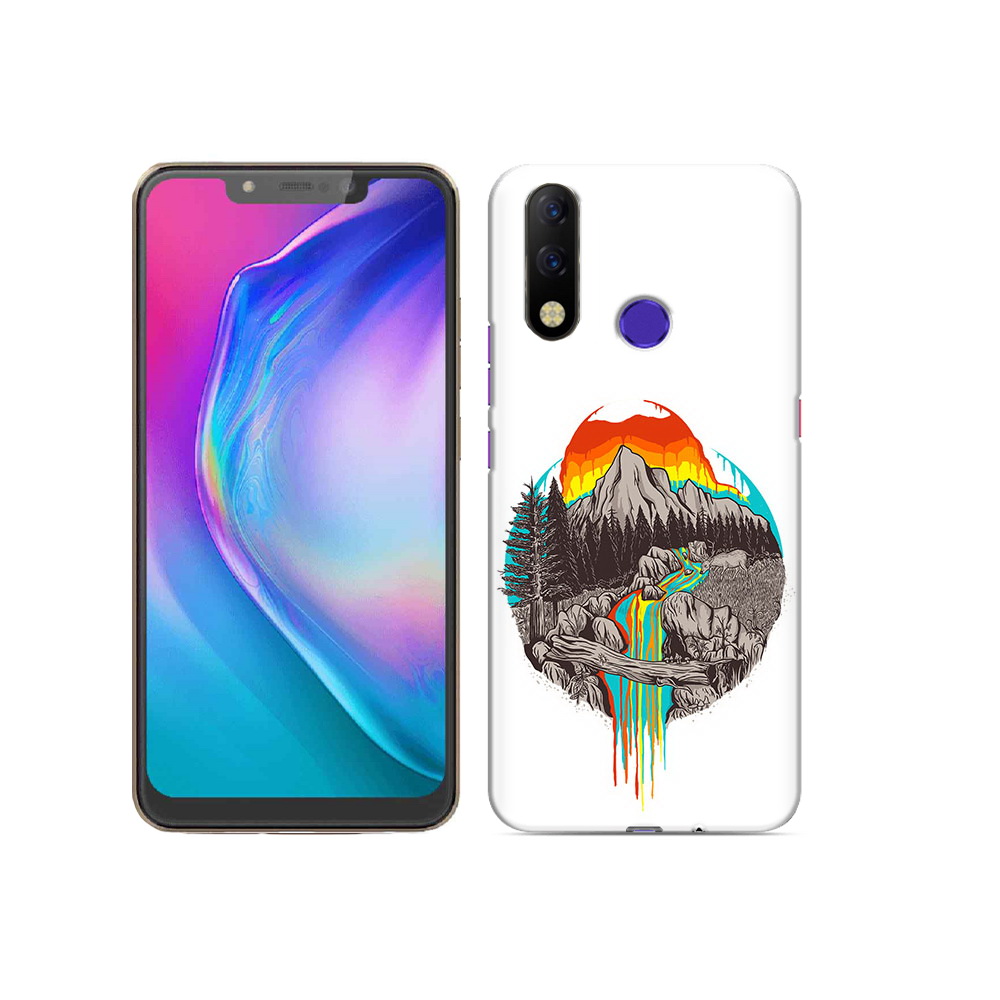 

Чехол MyPads Tocco для Tecno Spark 3 Pro Радужный водопад, Прозрачный, Tocco