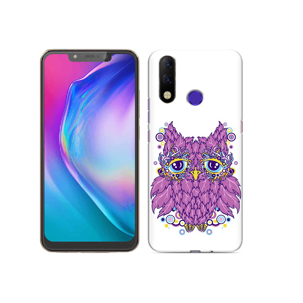 

Чехол MyPads Tocco для Tecno Spark 3 Pro Розовая сова, Прозрачный, Tocco