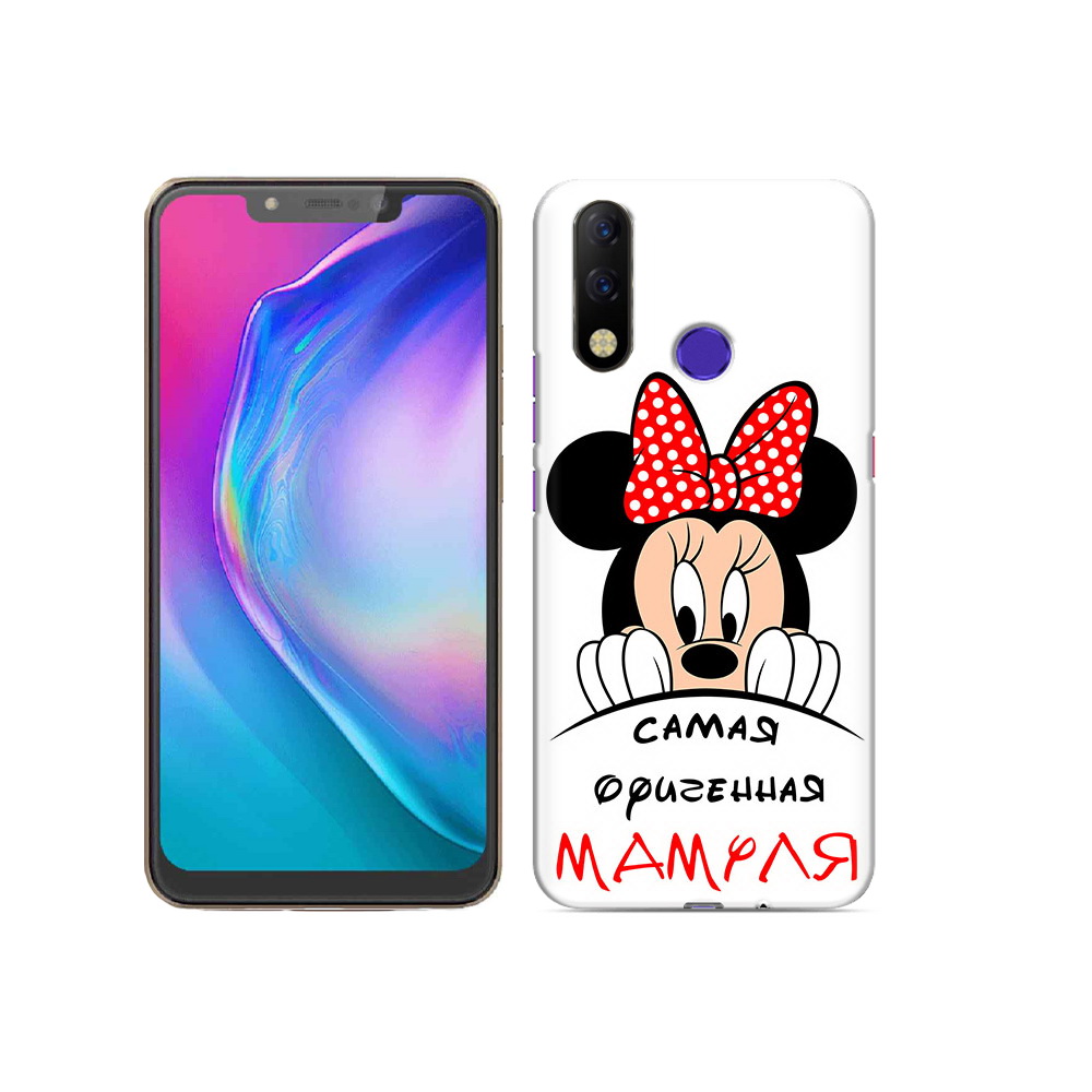 

Чехол MyPads Tocco для Tecno Spark 3 Pro Самая лучшая мамуля Мини Маус, Прозрачный, Tocco