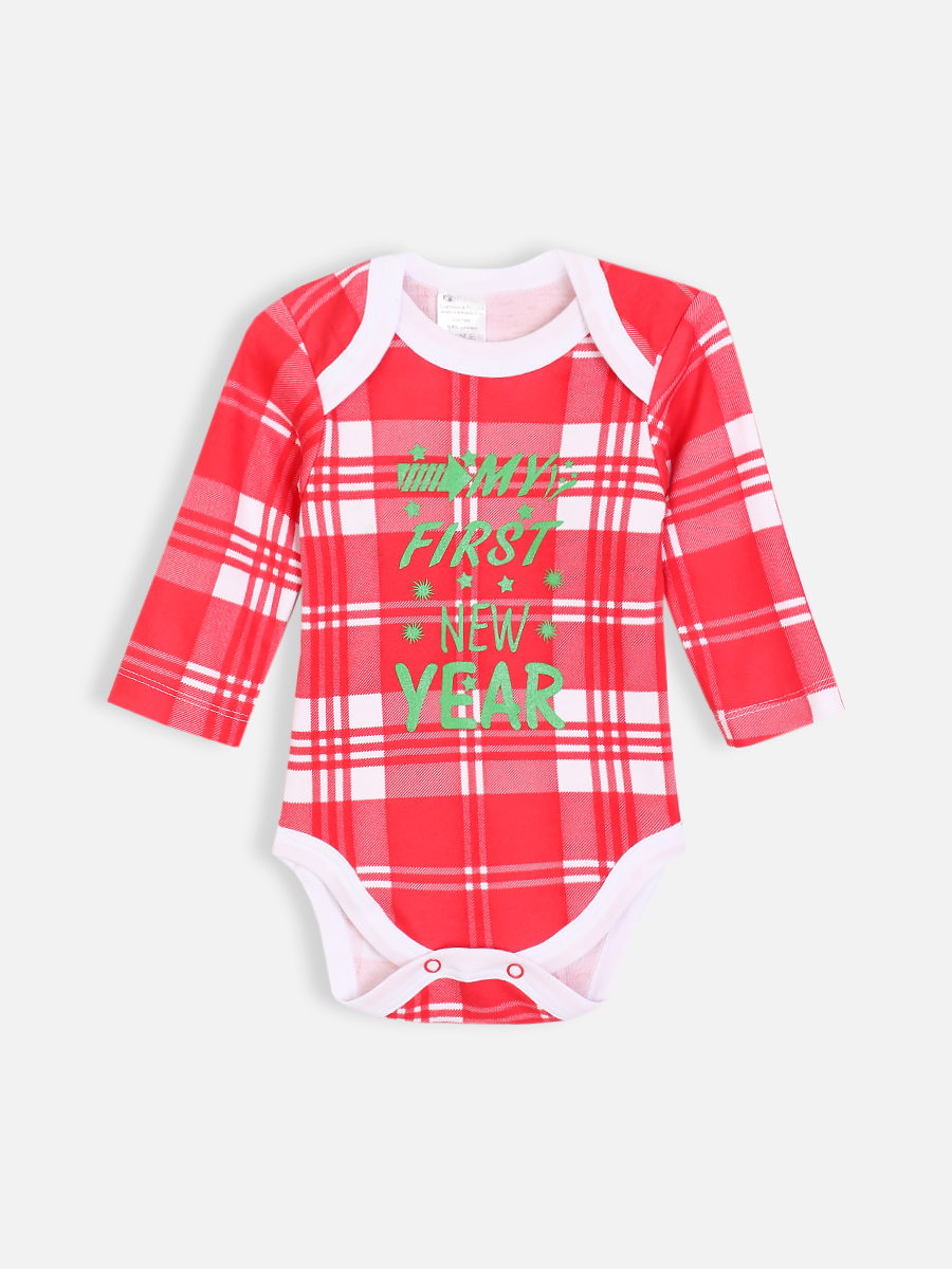 Боди детское КотМарКот 924122990, белый; красный, 68