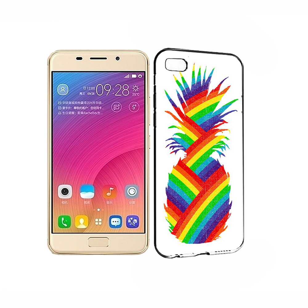 

Чехол MyPads Tocco для Asus ZenFone 3S Max радужный ананас, Прозрачный, Tocco
