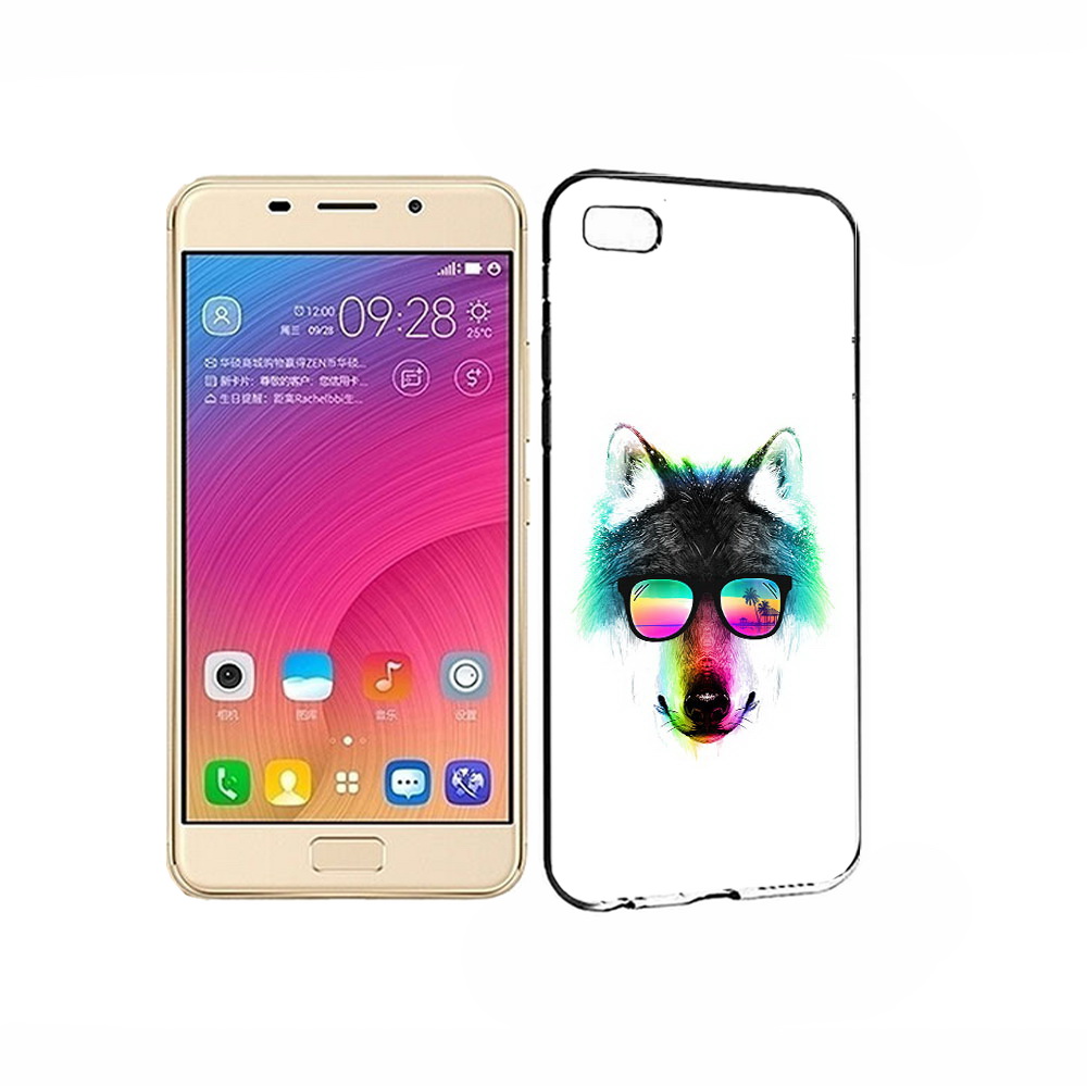 

Чехол MyPads Tocco для Asus ZenFone 3S Max радужный волк, Прозрачный, Tocco