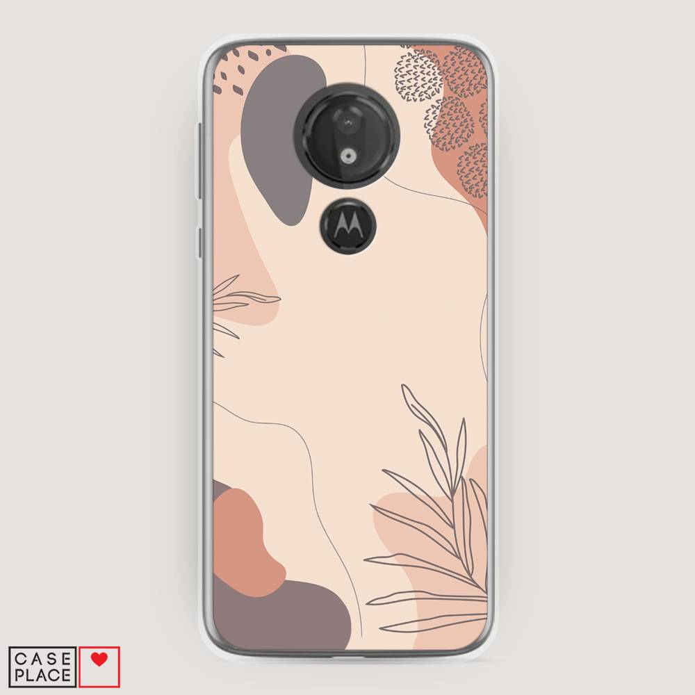 

Чехол на Motorola Moto G7 Power "Нюдовые тона", Коричневый;серый, 241350-4