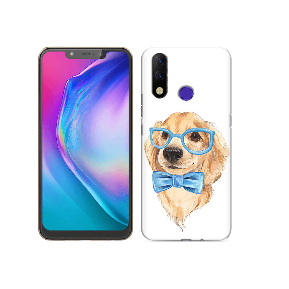 

Чехол MyPads Tocco для Tecno Spark 3 Pro Собака интеллигент, Прозрачный, Tocco