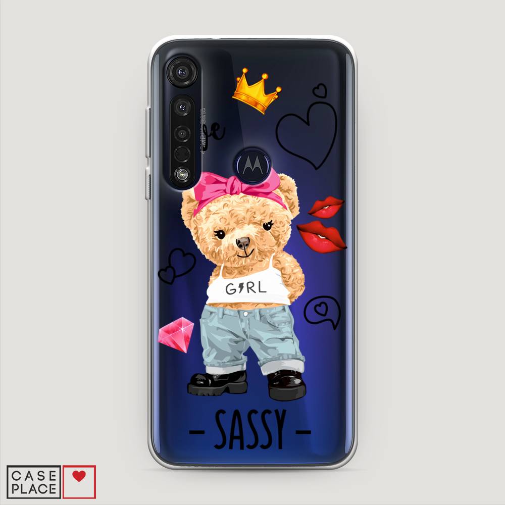 

Чехол на Motorola Moto G8 Plus "Sugar Mommy", Голубой;белый;розовый, 241450-6