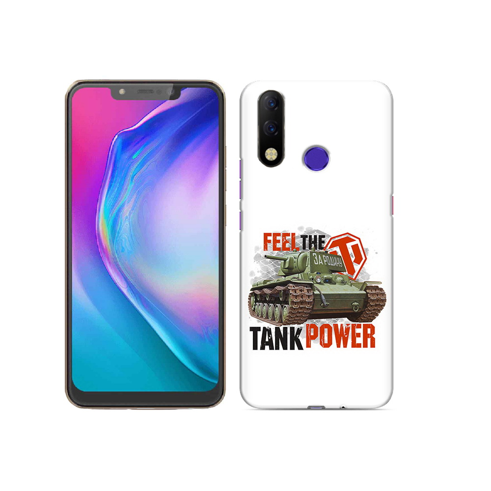 

Чехол MyPads Tocco для Tecno Spark 3 Pro Танк, Прозрачный, Tocco