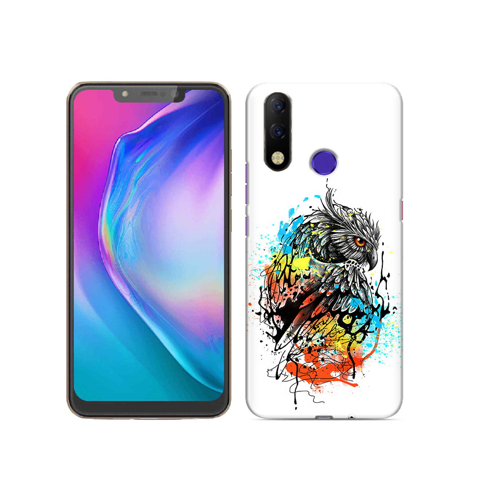 

Чехол MyPads Tocco для Tecno Spark 3 Pro Творческая сова, Прозрачный, Tocco