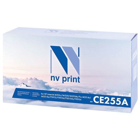 фото Картридж для лазерного принтера nv print nv-ce255a, черный, совместимый