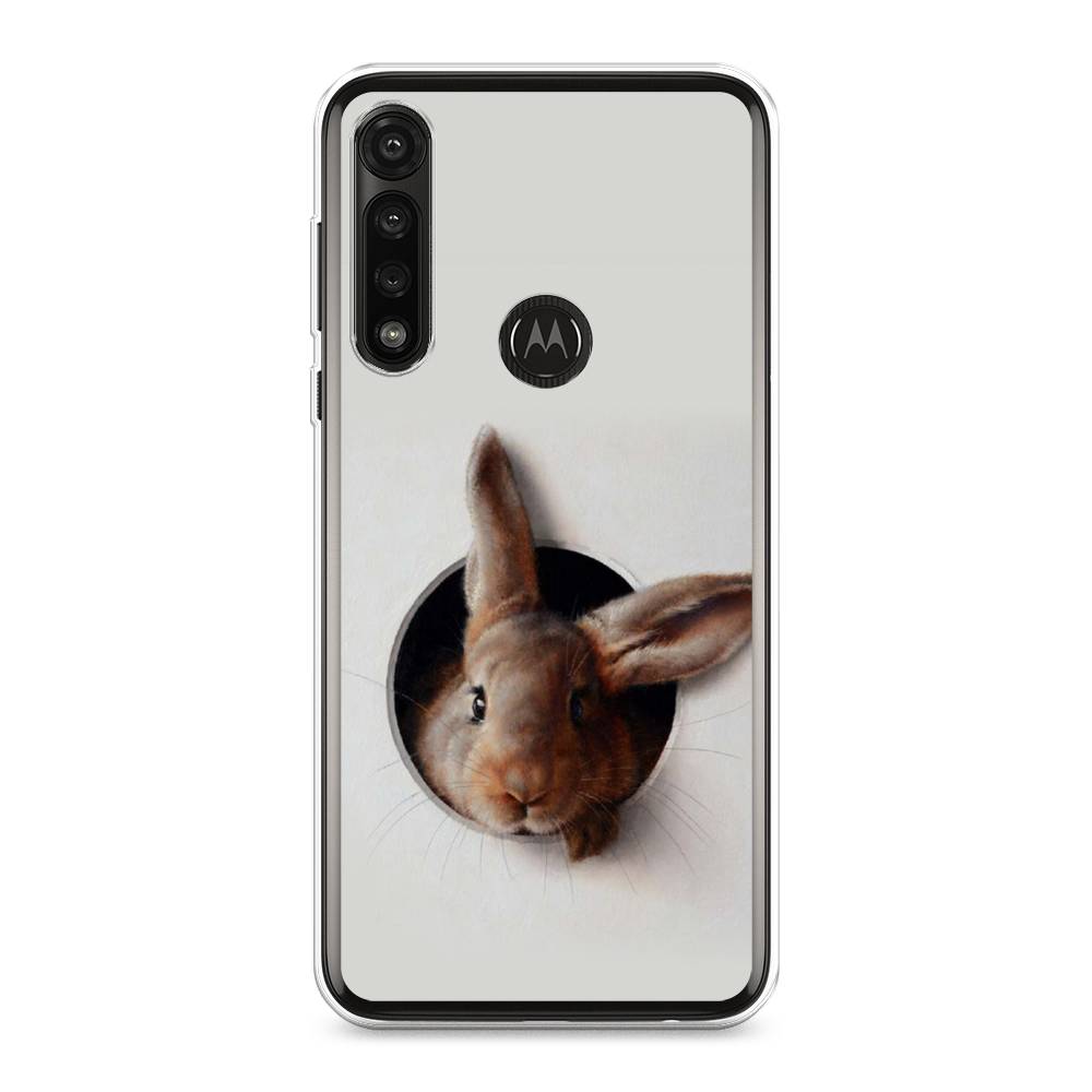 

Чехол на Motorola Moto G Power 2020 "Любопытный кролик", Серый;коричневый, 242650-1