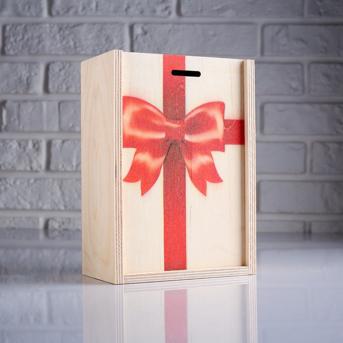 Коробка подарочная 14?8?20 см деревянная пенал 