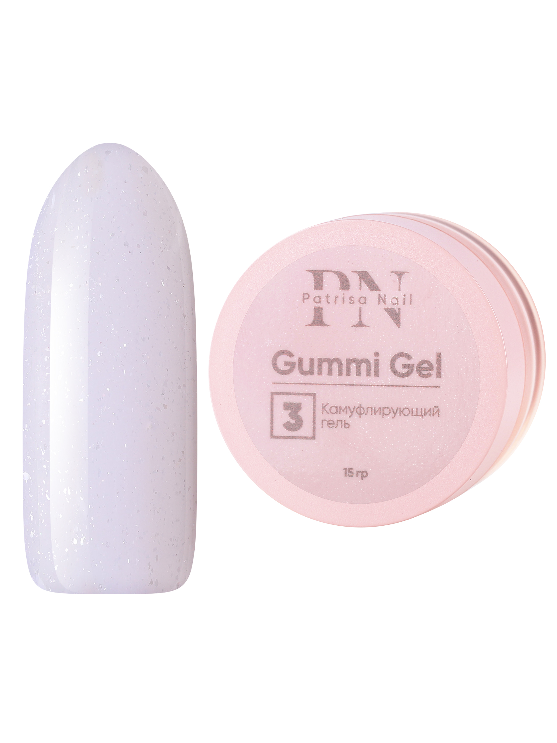 Камуфлирующий гель Patrisa nail Gummi Gel №3 высокой вязкости 15 г