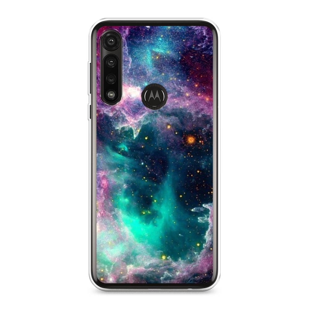 

Чехол на Motorola Moto G Power 2020 "Звездные облака", Розовый;бежевый, 242650-2