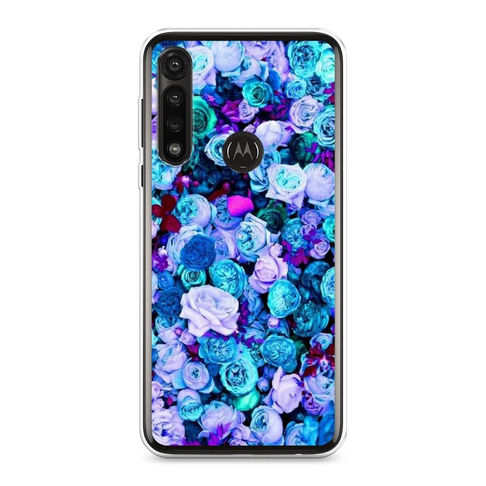 

Чехол на Motorola Moto G Power 2020 "Цветочный ковер", Фиолетовый, 242650-2