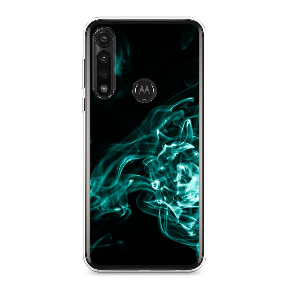 

Чехол на Motorola Moto G Power 2020 "Дым", Голубой;черный, 242650-3