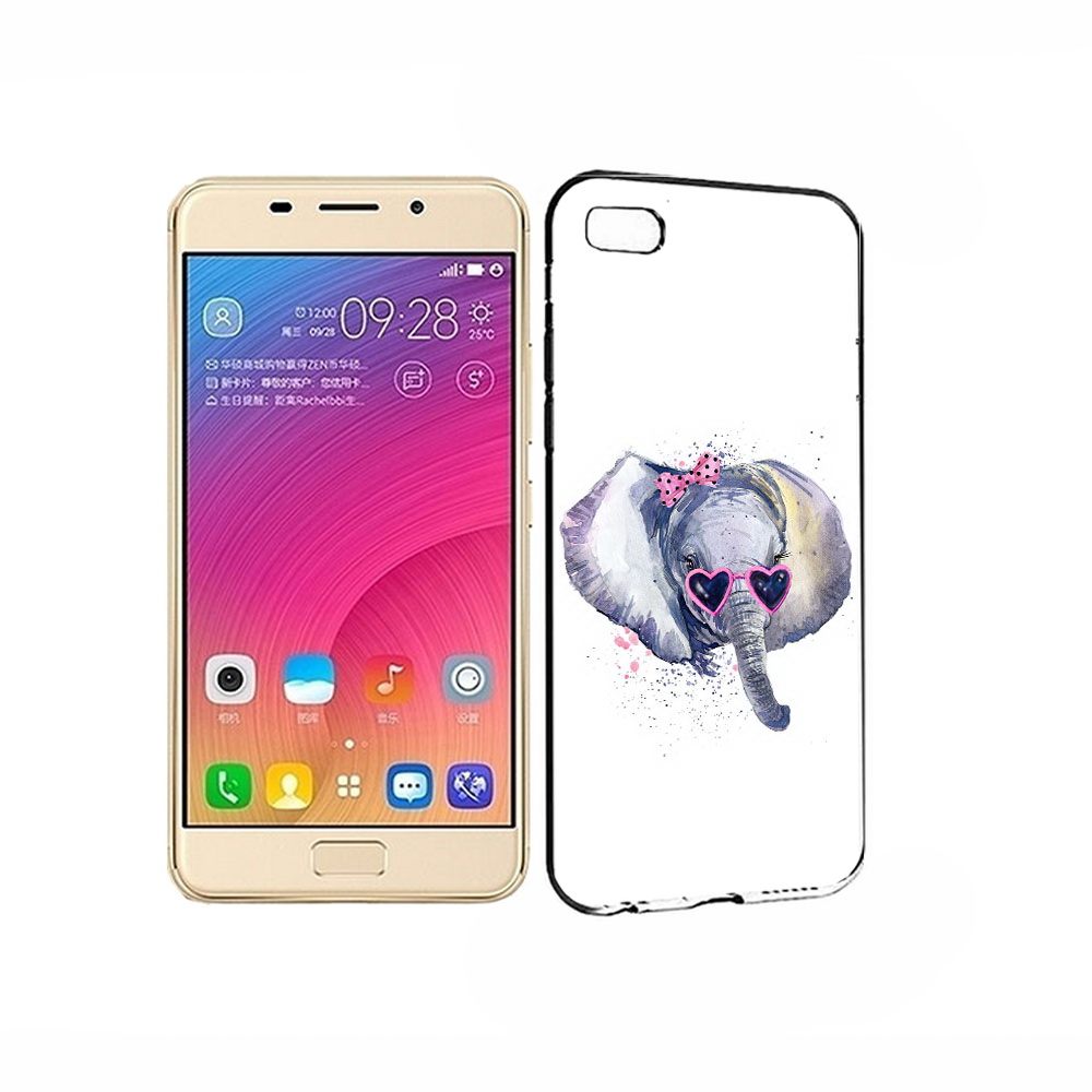 

Чехол MyPads Tocco для Asus ZenFone 3S Max слоник в очках, Прозрачный, Tocco
