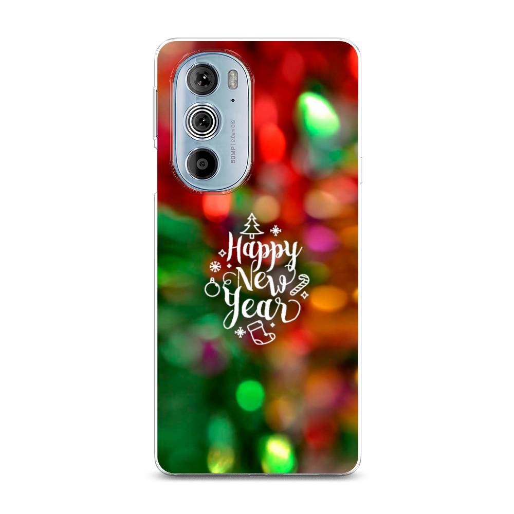 

Чехол на Motorola Edge 30 Pro "Новый Год на елке", Зеленый;красный;желтый, 243350-5