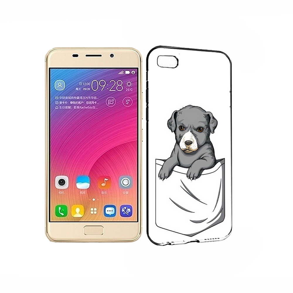 Чехол MyPads Tocco для Asus ZenFone 3S Max собачка в кармане