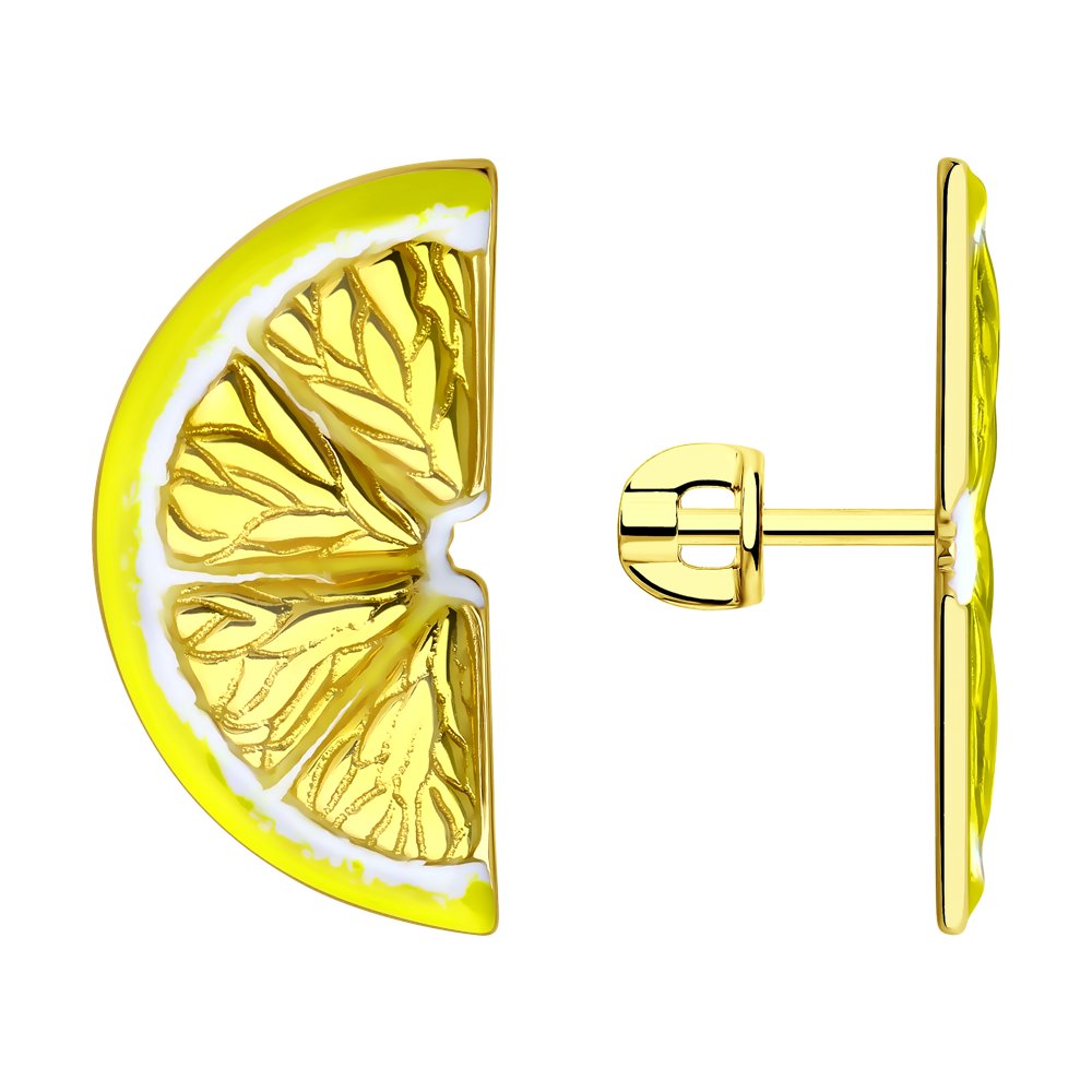 

Серьги из серебра SOKOLOV 93021010, эмаль, 93021010