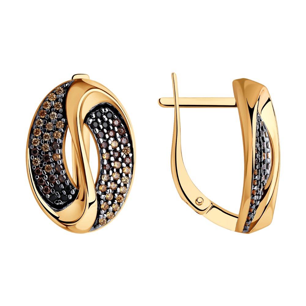 

Серьги из серебра SOKOLOV 93021015, фианит, 93021015