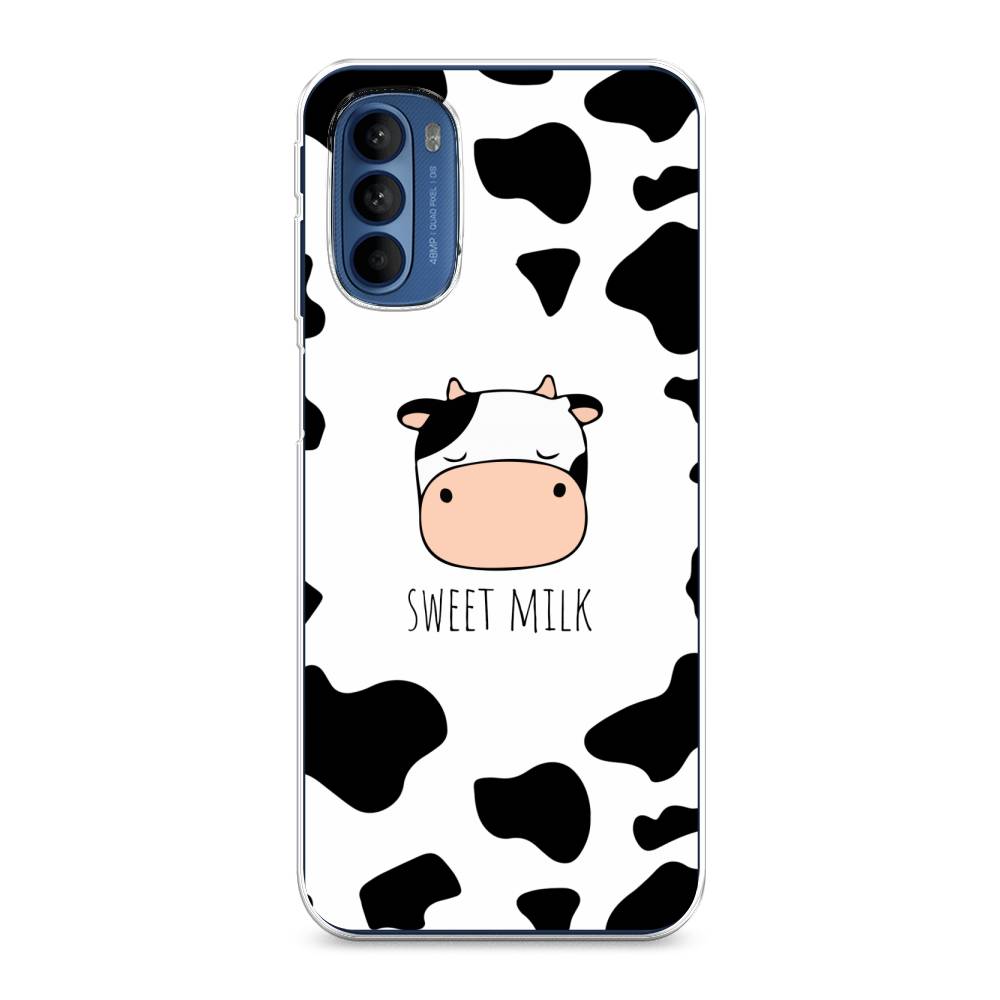 

Чехол на Motorola Moto G31 "Sweet milk", Розовый;белый;черный, 242550-1