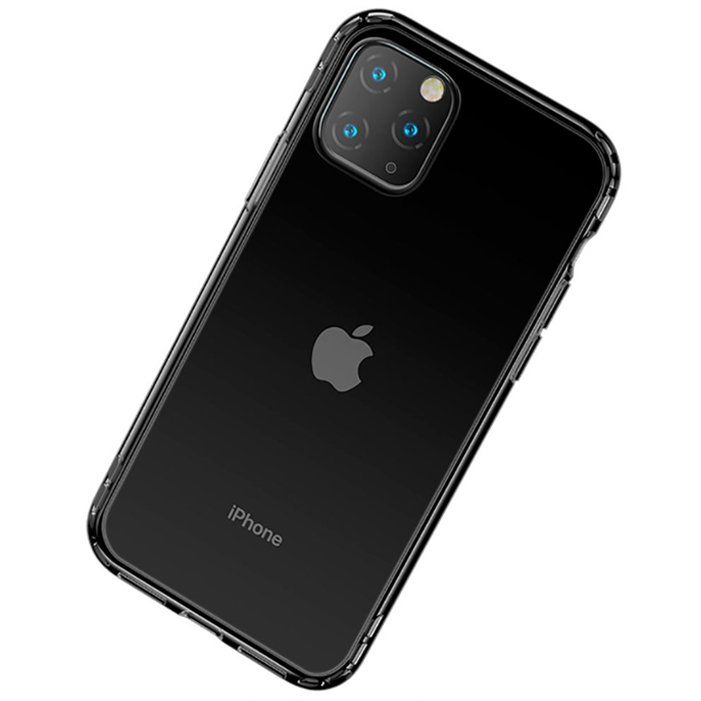 

Чехол силиконовый для iPhone 11 Baseus Safety Airbags ARAPIPH61S-SF01, черный прозрачный, Apple iPhone 11