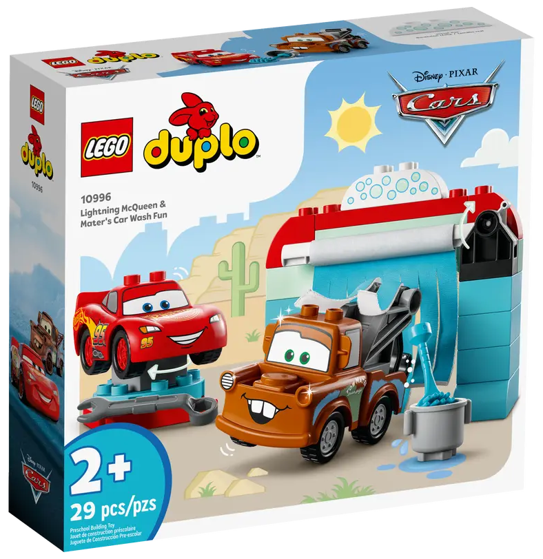 Конструктор LEGO DUPLO 10996 Веселая автомойка Лайтнинг Маккуин и Мэтр, 29 деталей, 10996 конструктор lego duplo my first моя веселая гусеница 10831