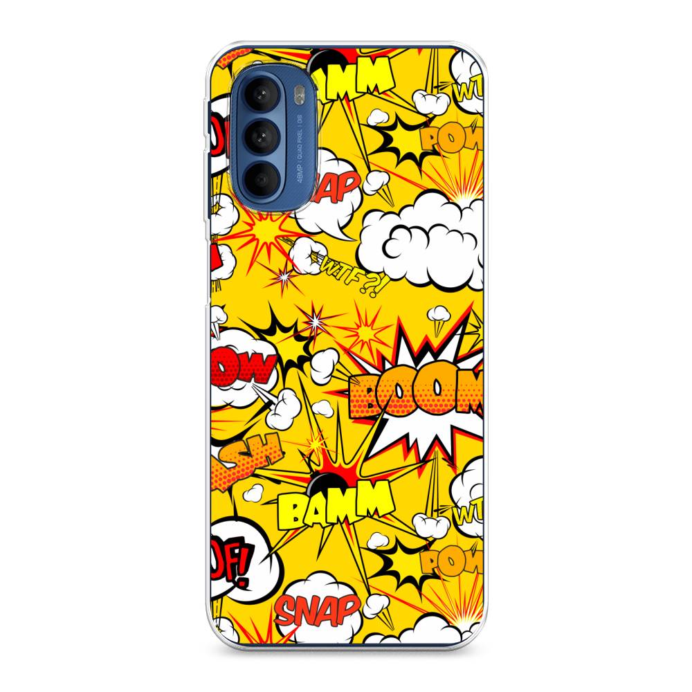 

Чехол на Motorola Moto G31 "Поп Арт эффекты", Желтый;белый;оранжевый, 242550-6