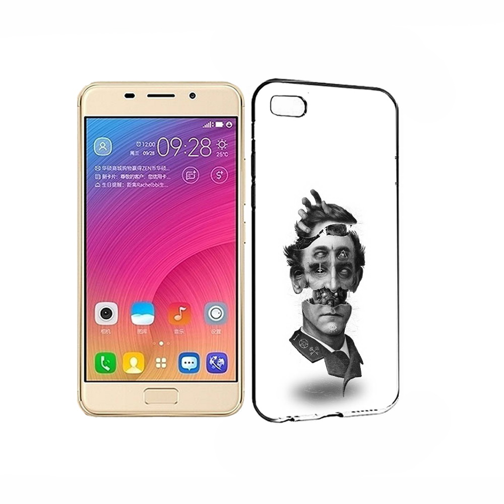 

Чехол MyPads Tocco для Asus ZenFone 3S Max страшное лицо абстракция, Прозрачный, Tocco