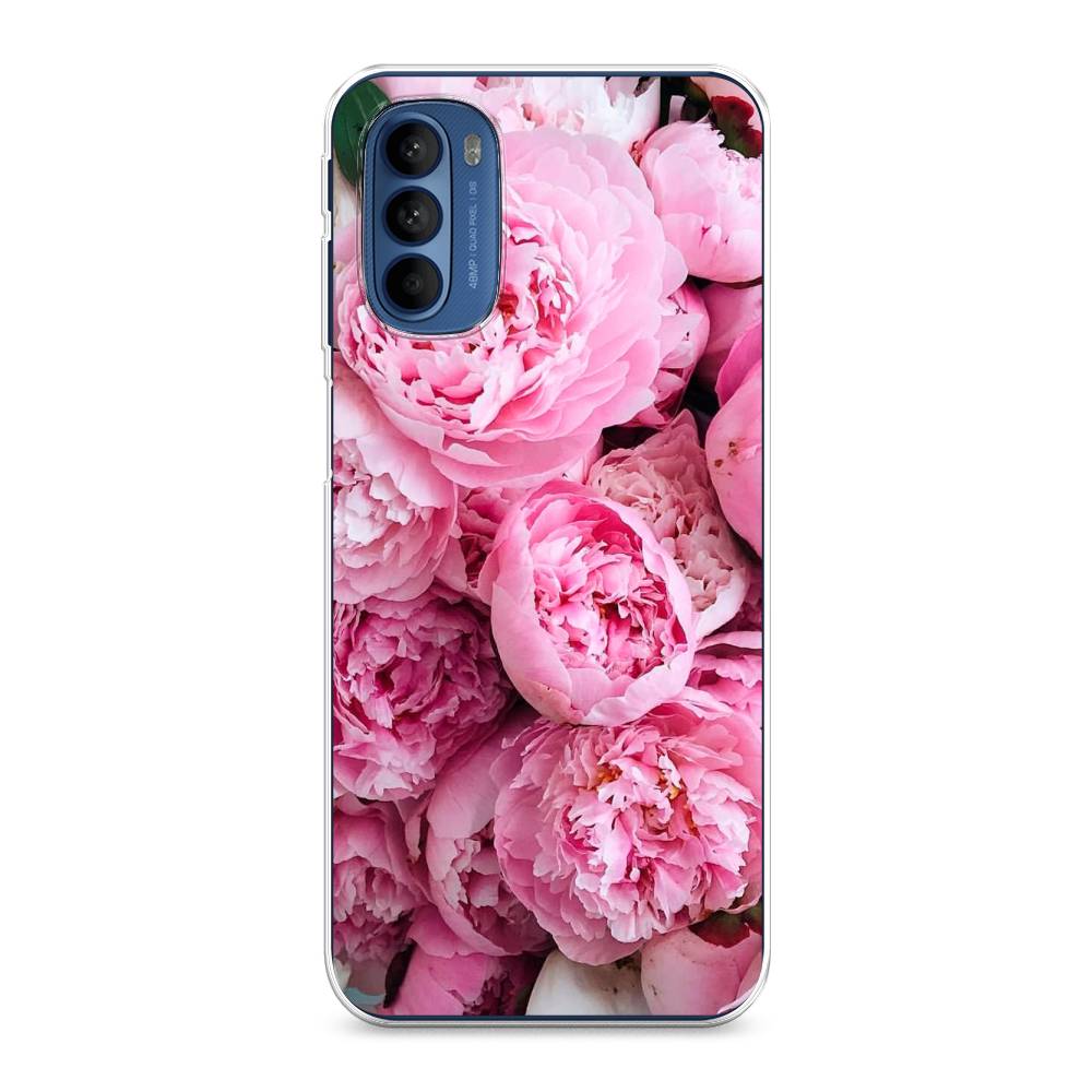 

Чехол на Motorola Moto G31 "Розовые пионы", Бежевый;розовый, 242550-2