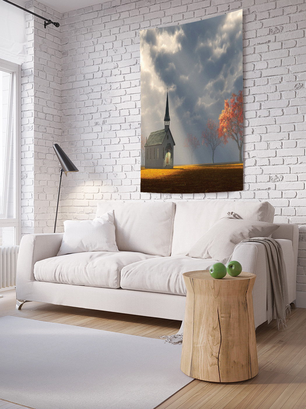 

Вертикальное фотопанно на стену JoyArty Храм в поле 100x150 см, Храм в поле
