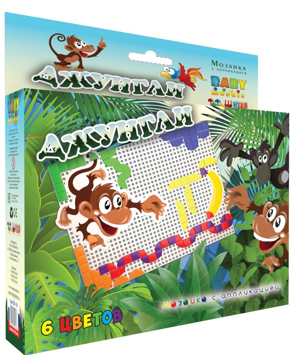 

Мозаика с аппликацией Toys Union Джунгли