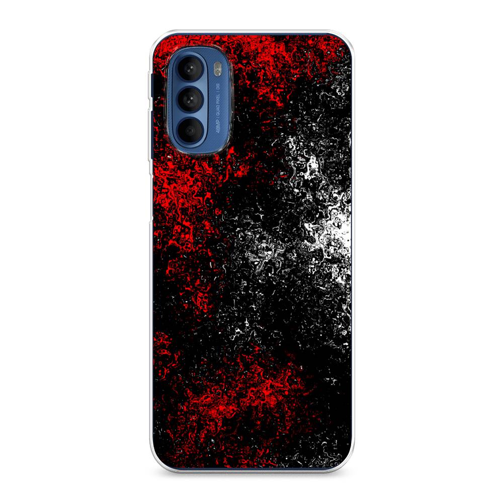 

Чехол на Motorola Moto G31 "Монотипия", Красный;черный;белый, 242550-3