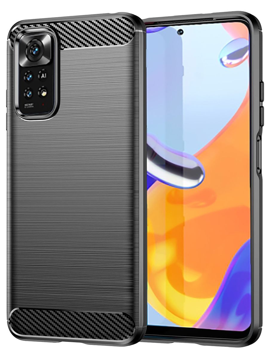 

Чехол Carbon для смартфона Xiaomi Redmi Note 11 Pro Черный