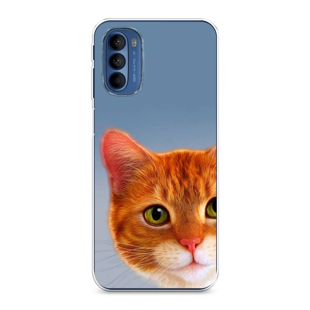 

Чехол на Motorola Moto G31 "Любопытный котик", Коричневый, 242550-1