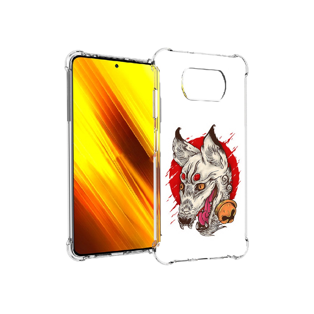

Чехол MyPads Tocco для Xiaomi Poco X3 страшная собака (PT154881.262.627), Прозрачный, Tocco