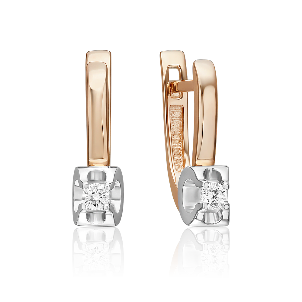 

Серьги из золота PLATINA jewelry 02-5330, бриллиант, 02-5330