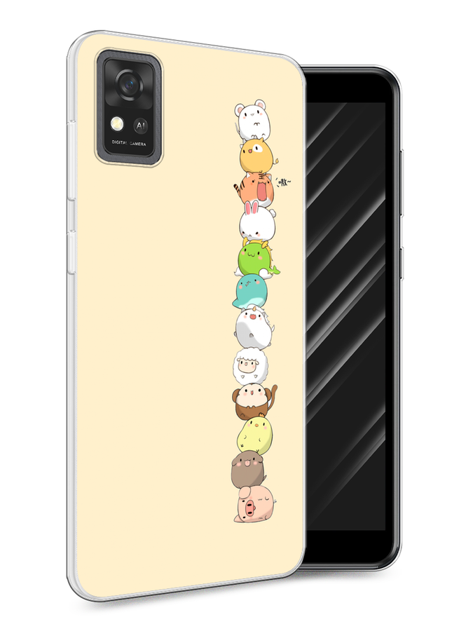 

Чехол Awog на ZTE Blade A31 / ЗТЕ Блэйд A31 "Питомцы Чиби", Разноцветный, 134650-2