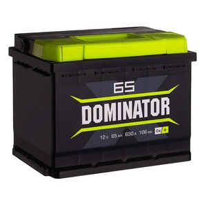 Аккумулятор Dominator 65 Ач 630А обратная полярность