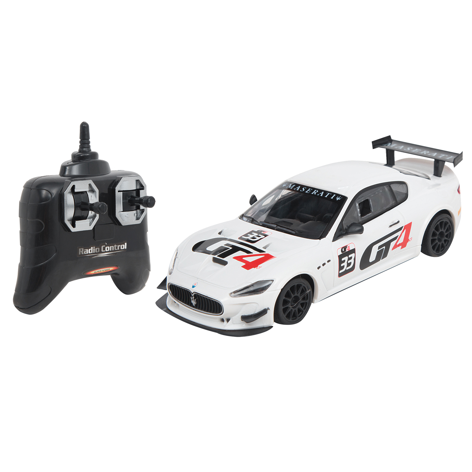 

Машина на радиоуправлении Maxi Car Vip Line Maserati GT4 Granturismo MC, 1:24, белый