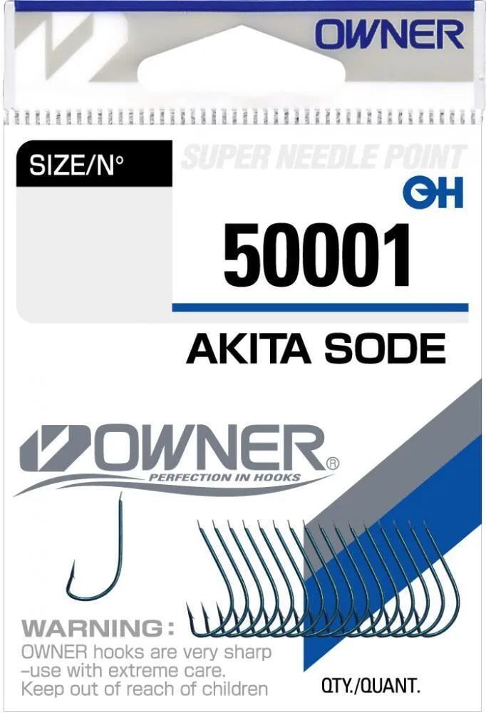 Крючки Owner 50001 № 12 (17шт) Akita Sode