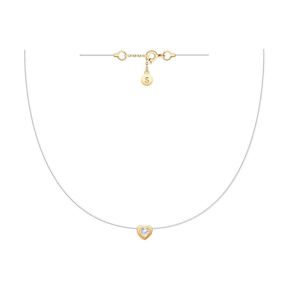 

Колье из серебра с фианитом 45 см SOKOLOV 93070057, 93070057