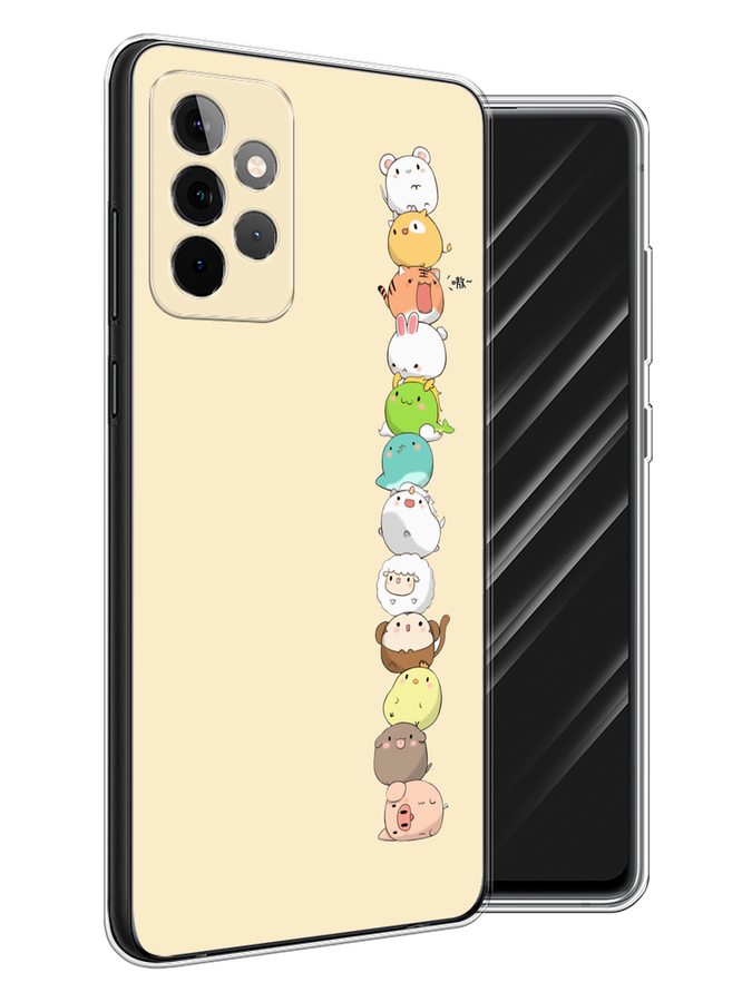 

Чехол Awog на Samsung Galaxy A72 / Самсунг A72 "Питомцы Чиби", Разноцветный, 2101950-2