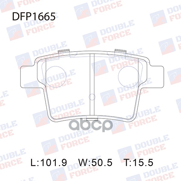 

Тормозные колодки DOUBLE FORCE дисковые DFP1665