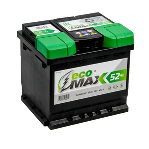 

Аккумулятор EcoMax 52 Ач 470А обратная полярность