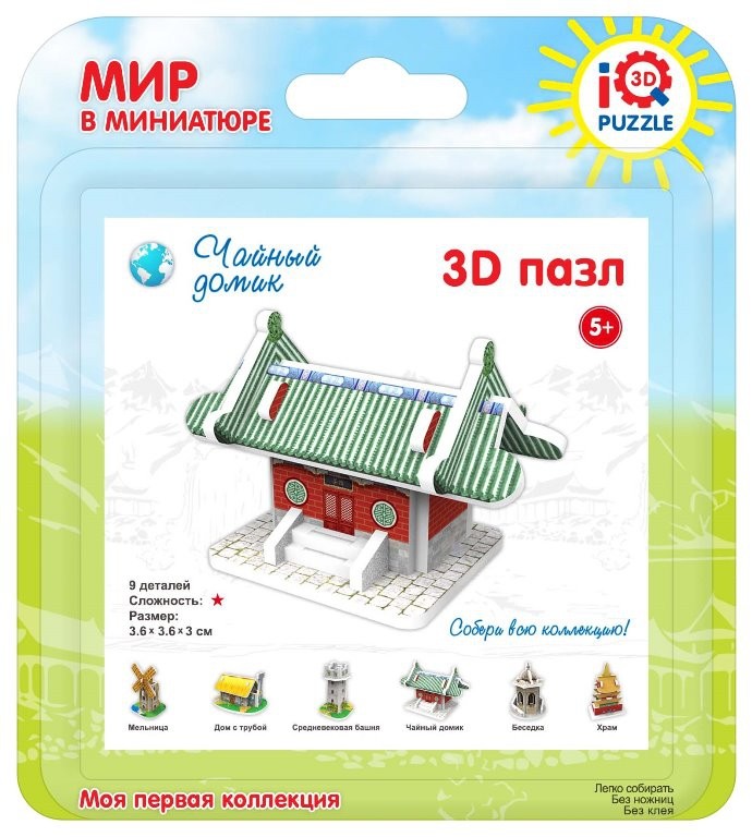 

3D пазл Iq 3D Puzzle Восточный стиль Чайный домик