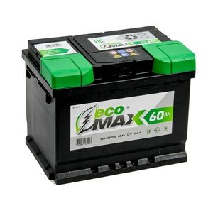 

Аккумулятор EcoMax 60 Ач 540А прямая полярность