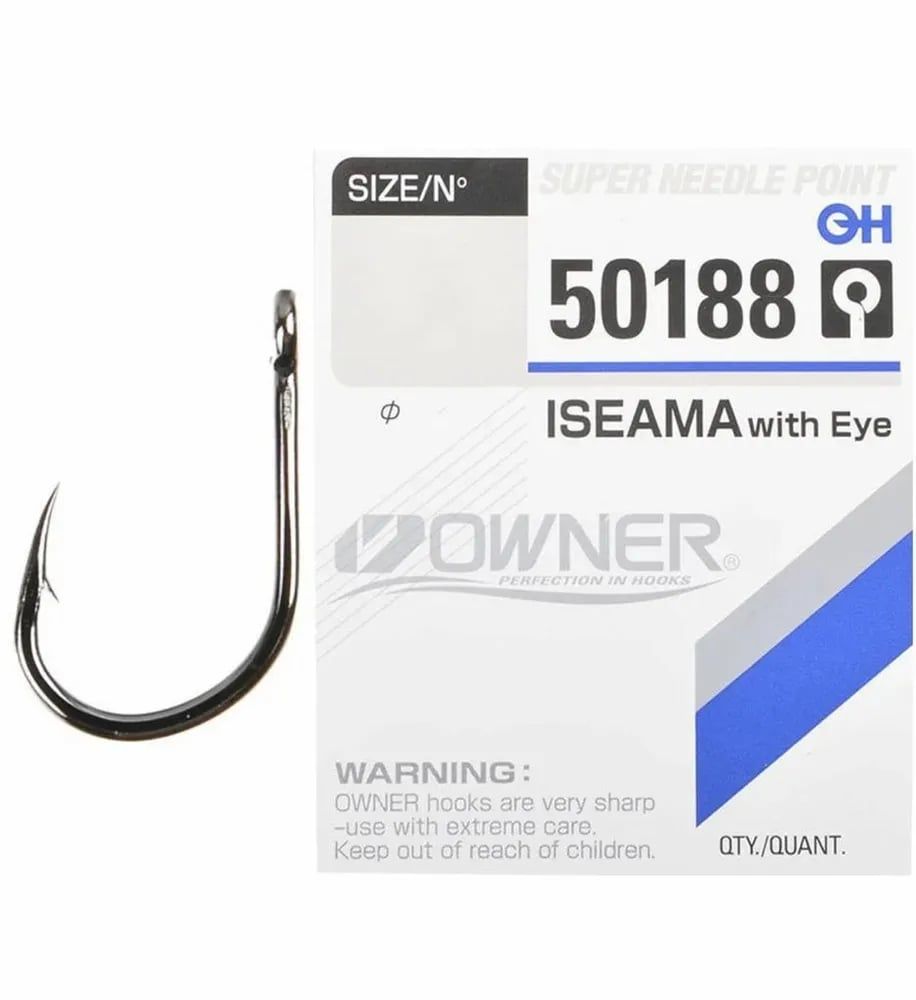 

Одинарные крючки Owner Chod Hook классические №6, с колечком, загнутое острие, с бородкой, Серебристый, 50188-06