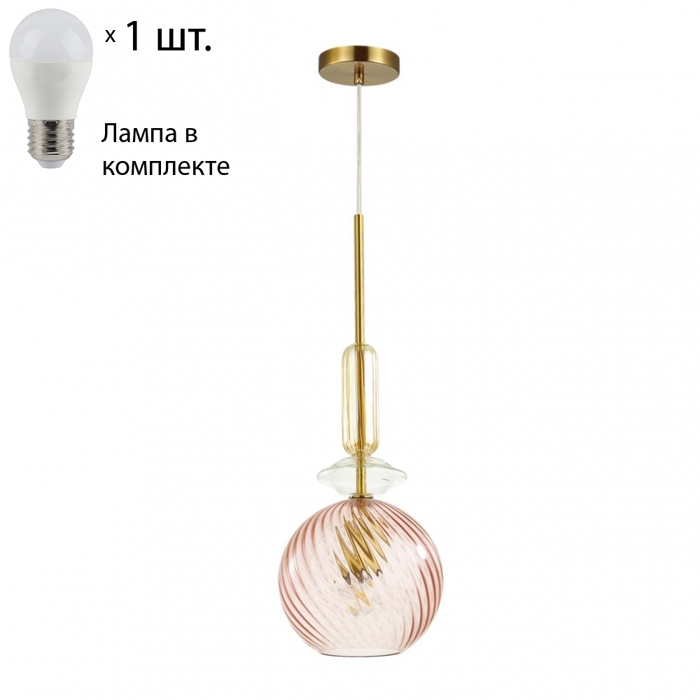 

Подвесной светильник с лампочкой Odeon Light Bella 4862/1+Lamps E27 P45