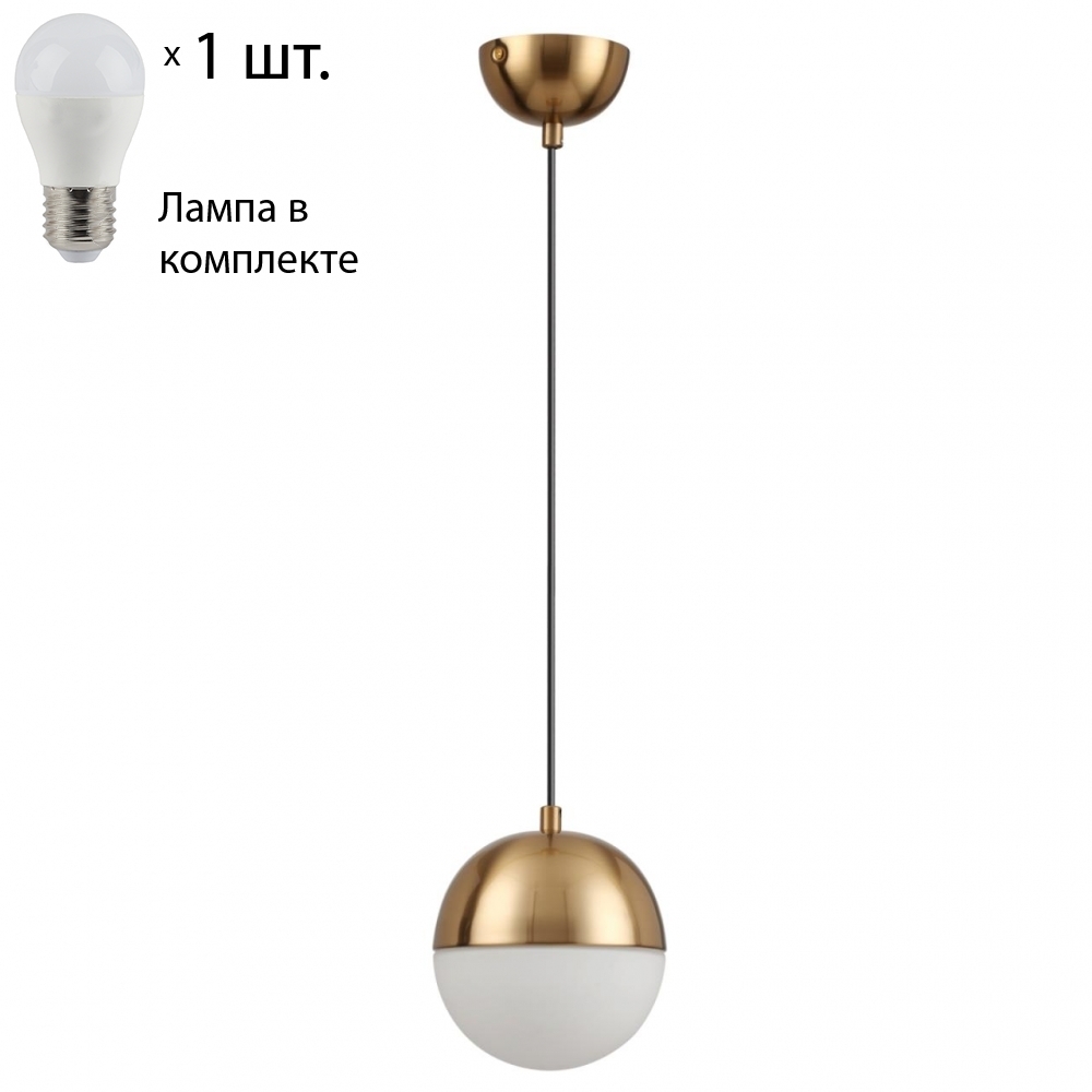 Подвесной светильник с лампочкой Odeon Light Pinga 4960/1+Lamps E27 P45